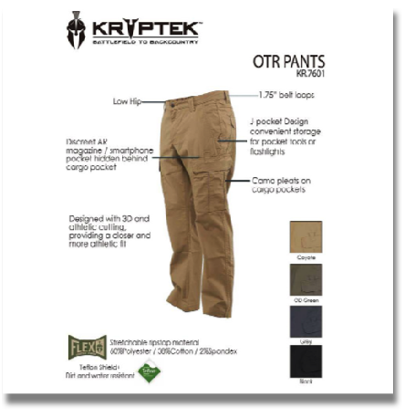 KRYPTEK OTR PANTS KR7601