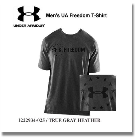UNDER ARMOUR MEN'S FREEDOM T-SHIRTS