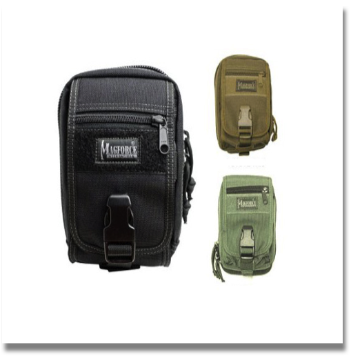 MAGFORCE M-5 WAIST PACK
The M-5 Waistpack (#0315) was created after numerous requests for a larger version (three times bigger) of our best-selling M-1 Waistpack. Full opening main compartment has an accordion divider while the expandable frontal compartment is secured by bungee cord. Great for a first aid kit and carrying digital cameras or DV camcorders with all accessories and cables. This large utility waistpack can be used as a stand-alone belt pouch or can be integrated to ALICE or MOLLE type webbing using a pair of. MAGFORCE M-5 WAIST PACK
The M-5 Waistpack (#0315) was created after numerous requests for a larger version (three times bigger) of our best-selling M-1 Waistpack. Full opening main compartment has an accordion divider while the expandable frontal compartment is secured by bungee cord. Great for a first aid kit and carrying digital cameras or DV camcorders with all accessories and cables. This large utility waistpack can be used as a stand-alone belt pouch or can be integrated to ALICE or MOLLE type webbing using a pair of.