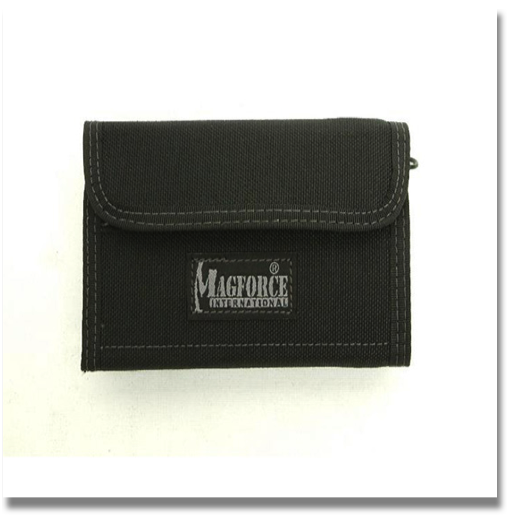 MAGFORCE PUG WALLET
Compact, tough, and with incredible carrying capacity, the PUG Wallet (#0204) takes the wallet concept to the next level. This little bugger will be with you while you take unforgiving beatings in the harshest of jungle environments. It can be opened while attached to your belt and is designed to prevent even the slickest credit card from unintentionally falling out. MAGFORCE PUG WALLET
Compact, tough, and with incredible carrying capacity, the PUG Wallet (#0204) takes the wallet concept to the next level. This little bugger will be with you while you take unforgiving beatings in the harshest of jungle environments. It can be opened while attached to your belt and is designed to prevent even the slickest credit card from unintentionally falling out.