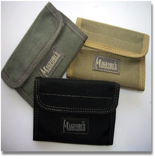 MAGFORCE SEAL SPARTAN WALLET

BLACK, KHAKI & FOLIAGE GREEN