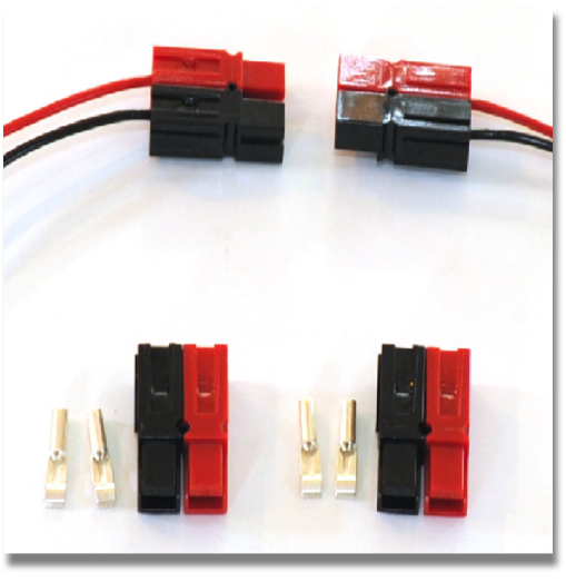 Anderson Power Poles
The Anderson Powerpole is a family of electrical connectors by Anderson Power Products (APP),although plug compatible connectors are now available from alternate sources. Specific variants of this series of connectors have become de facto standards for conveying "higher power" direct current (DC) electrical power, although these standards are inconsistent and sometimes ignored. Anderson Power Poles
The Anderson Powerpole is a family of electrical connectors by Anderson Power Products (APP),although plug compatible connectors are now available from alternate sources. Specific variants of this series of connectors have become de facto standards for conveying "higher power" direct current (DC) electrical power, although these standards are inconsistent and sometimes ignored.