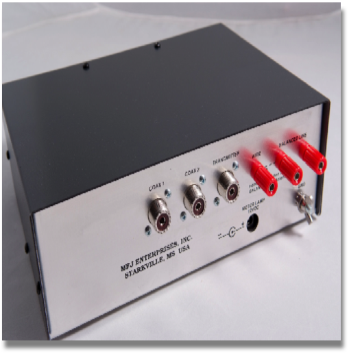 More Hams use MFJ-949s than any other antenna tuner in the world! Why? Because the worlds leading antenna tuner has earned a worldwide reputation for being able to match just about anything.
Full 1.8-30MHz Operation
Custom designed inductor switch, 1000 volt tuning capacitors, Teflon insulation washers and proper L/C ratio gives you arc-free no worries operation with up to 300 Watts 1.8 to 30 MHz.
Tunes any Antenna
Tunes out SWR on dipoles, verticals, inverted vees, random wires, beams, mobile whips, shortwave receiving antennas.... Nearly anything! Use coax, random wire or balanced lines. Has heavy duty 4:1 balun.
Custom Inductor Switch
The inductor switch is the most likely component to burn up in any antenna tuner. MFJs inductor switch in the MFJ-949E was custom designed to withstand the extremely high RF voltages and currents that are developed in your tuner.
8 Position Super Antenna Switch
Lets you select two coax fed antennas, random wire/balanced line or built-in dummy load through your MFJ-949E or direct to your transceiver.
More hams use MFJ-949s than any other antenna tuner in the world!
Has MFJs full size 3 inch lighted Cross Needle Meter (not a puny "meter" you cant read). Lets you easily read SWR, true peak forward and average reflected power simultaneously on 300 Watt or 30 Watt ranges. Lamp has on/off switch, requires 12 VDC or 110 VAC with MFJ-1312D
QRM-Free PreTune
MFJs QRM-Free PreTune lets you pre-tune your MFJ-949E off-the-air into its built-in dummy load! Makes tuning your actual antenna faster and easier.
Plus much more!
Full size built-in non-inductive 50 Ohm dummy load, scratch-proof Lexan multi-colored front panel, superior cabinet and construction and more! More Hams use MFJ-949s than any other antenna tuner in the world! Why? Because the worlds leading antenna tuner has earned a worldwide reputation for being able to match just about anything.
Full 1.8-30MHz Operation
Custom designed inductor switch, 1000 volt tuning capacitors, Teflon insulation washers and proper L/C ratio gives you arc-free no worries operation with up to 300 Watts 1.8 to 30 MHz.
Tunes any Antenna
Tunes out SWR on dipoles, verticals, inverted vees, random wires, beams, mobile whips, shortwave receiving antennas.... Nearly anything! Use coax, random wire or balanced lines. Has heavy duty 4:1 balun.
Custom Inductor Switch
The inductor switch is the most likely component to burn up in any antenna tuner. MFJs inductor switch in the MFJ-949E was custom designed to withstand the extremely high RF voltages and currents that are developed in your tuner.
8 Position Super Antenna Switch
Lets you select two coax fed antennas, random wire/balanced line or built-in dummy load through your MFJ-949E or direct to your transceiver.
More hams use MFJ-949s than any other antenna tuner in the world!
Has MFJs full size 3 inch lighted Cross Needle Meter (not a puny "meter" you cant read). Lets you easily read SWR, true peak forward and average reflected power simultaneously on 300 Watt or 30 Watt ranges. Lamp has on/off switch, requires 12 VDC or 110 VAC with MFJ-1312D
QRM-Free PreTune
MFJs QRM-Free PreTune lets you pre-tune your MFJ-949E off-the-air into its built-in dummy load! Makes tuning your actual antenna faster and easier.
Plus much more!
Full size built-in non-inductive 50 Ohm dummy load, scratch-proof Lexan multi-colored front panel, superior cabinet and construction and more!