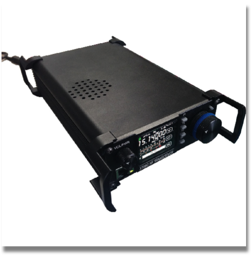 XIEGU X108G
Outdoor version of X108G is a compact single conversion HF transceiver covering 0.5 to 30 MHz. Special optimized the Receive Channel, It has lower Background noise; and higher SNR, Up to 0.25uV&12dB;Equipped with a 2.3k SSB filter and a 500 Hz CW narrow-band filter, Excellent filtering characteristics. It include a switchable AGC circuit, Large dynamic range. Other features include a preamplifier and signal attenuator, RIT control for SSB use, and RF output power variable from 1 to 20 Watts. The front panel meter can display incoming signal strength, RF output power and VSWR, and the transceiver includes high VSWR protection circuitry to guard against potential damage to the output stage caused by antenna mismatching. The RF output stage features imported RF MOS tubes and APC circuitry for constant output across all bands. X108G built-in NB modules and a high stability 0.5 ppm TCXO module. It obtained the FCC verification and CE certification. X108G outdoor version equipped with a color OLED solid-state screen, Ignoring the strong outdoor sunlight irradiation, still clear. Has four full aluminum handle for better protect the machine. XIEGU X108G
Outdoor version of X108G is a compact single conversion HF transceiver covering 0.5 to 30 MHz. Special optimized the Receive Channel, It has lower Background noise; and higher SNR, Up to 0.25uV&12dB;Equipped with a 2.3k SSB filter and a 500 Hz CW narrow-band filter, Excellent filtering characteristics. It include a switchable AGC circuit, Large dynamic range. Other features include a preamplifier and signal attenuator, RIT control for SSB use, and RF output power variable from 1 to 20 Watts. The front panel meter can display incoming signal strength, RF output power and VSWR, and the transceiver includes high VSWR protection circuitry to guard against potential damage to the output stage caused by antenna mismatching. The RF output stage features imported RF MOS tubes and APC circuitry for constant output across all bands. X108G built-in NB modules and a high stability 0.5 ppm TCXO module. It obtained the FCC verification and CE certification. X108G outdoor version equipped with a color OLED solid-state screen, Ignoring the strong outdoor sunlight irradiation, still clear. Has four full aluminum handle for better protect the machine.