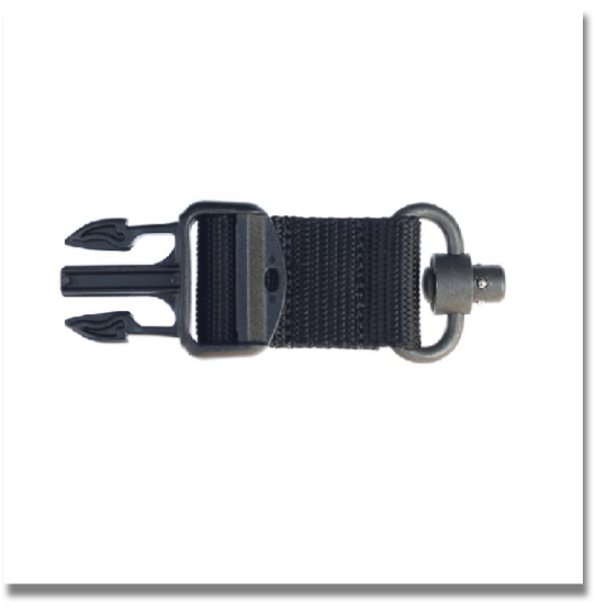 BLACKHAWK! QD Swivel Sling Adapter


	Compatible with STORM Sling™ RS, QD, XT and Sub-Gun Sling, this quick detach features heavy-duty construction.
